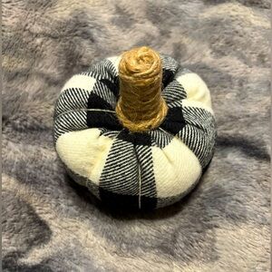 Plaid Pumpkin Fall Decor